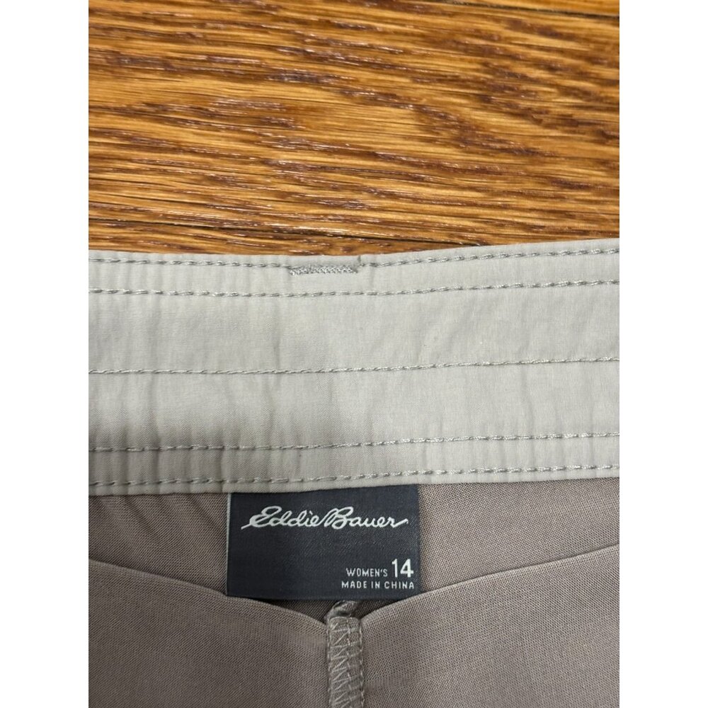 Eddie Bauer Womens Skort Size 14 Beige Skirt W/ Built in Shorts Tennis Golf - Picture 3 of 6